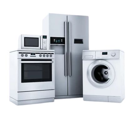 Repair technician working on appliance